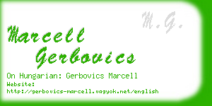 marcell gerbovics business card